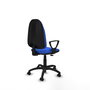 PIQUERAS Y CRESPO Chaise de bureau Algarra, Tissu bleu
