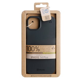 Muvit Recycletek Coque de Protection pour Apple iPhone 14 – 100% Recyclée et Recyclable