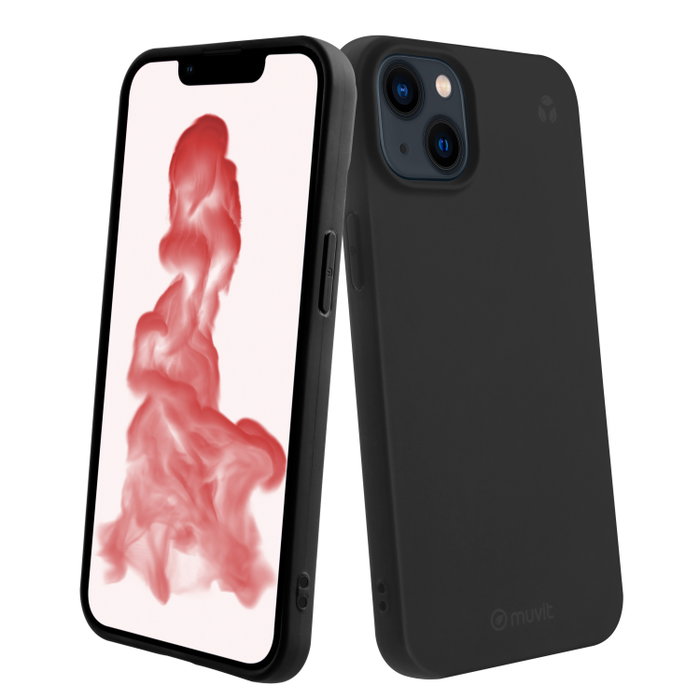 Muvit Recycletek Coque de Protection pour Apple iPhone 14 – 100% Recyclée et Recyclable