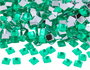 Innspiro Gemmes décoratives acryliques carrées vertes 8x8mm, 2000 unités environ