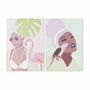 DKD Home Decor Toile Pin Design Tropical 50 x 1,8 x 70 cm