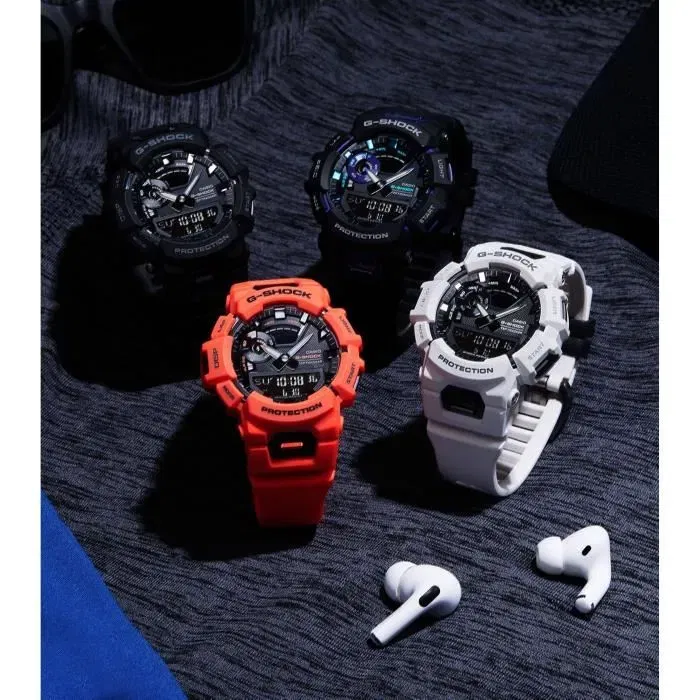 Casio G-SHOCK - Montre Bluetooth - Résistante aux chocs et étanche 200 m - Double affichage - Multifonctions - Blanc