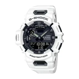 Casio G-SHOCK - Montre Bluetooth - Résistante aux chocs et étanche 200 m - Double affichage - Multifonctions - Blanc