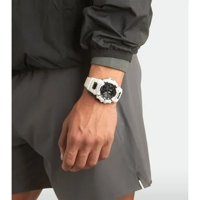 Casio G-SHOCK - Montre Bluetooth - Résistante aux chocs et étanche 200 m - Double affichage - Multifonctions - Blanc