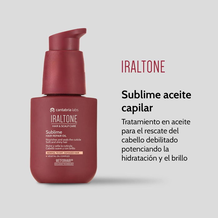 Iraltone Huile réparatrice capillaire IRALTONE SUBLIME 50 ml Iraltone Huile réparatrice capillaire IRALTONE SUBLIME 50 ml
