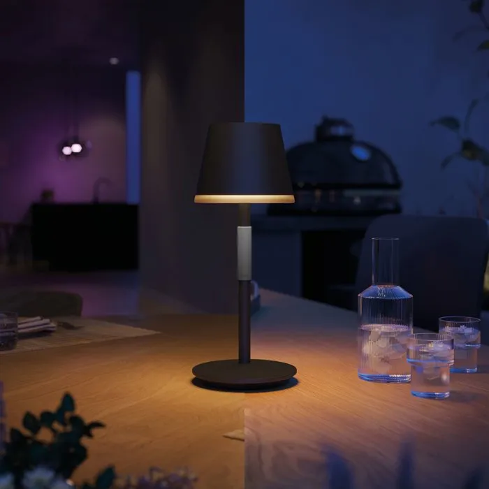 Philips Hue Go Lampe à poser LED rechargeable, Noir