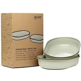Sureflap SUREFEED Bol simple - Lot de 2 (gris)
