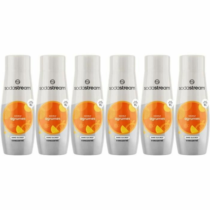 Sodastream Lot de 6 concentrés Agrumes sans sucres 440 ml Sodastream Lot de 6 concentrés Agrumes sans sucres 440 ml