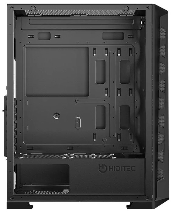 Hiditec CHA010055 Boîtier PC Gaming E-ATX MH12 Mesh ARGB Vitre Trempée Noir