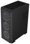 Hiditec CHA010055 Boîtier PC Gaming E-ATX MH12 Mesh ARGB Vitre Trempée Noir