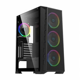 Hiditec CHA010055 Boîtier PC Gaming E-ATX MH12 Mesh ARGB Vitre Trempée Noir