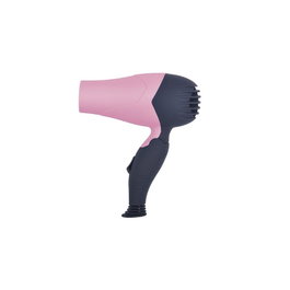 Perfect Beauty Mini Sèche-cheveux Professionnel Portatif Blow Air Pocket Pink - 850W - 2 Températures/Vitesses - Carcasse Soft Touch avec Nécessaire