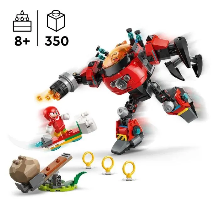 Lego Sonic the Hedgehog 77005 Knuckles contre l'Egg Crusher du Dr. Eggman - Set de Construction Robotique avec 350 Pièces - Jeu Créatif pour Enfants à Partir de 8 Ans Lego Sonic the Hedgehog 77005 Knuckles contre l'Egg Crusher du Dr. Eggman - Set de Construction Robotique avec 350 Pièces - Jeu Créatif pour Enfants à Partir de 8 Ans