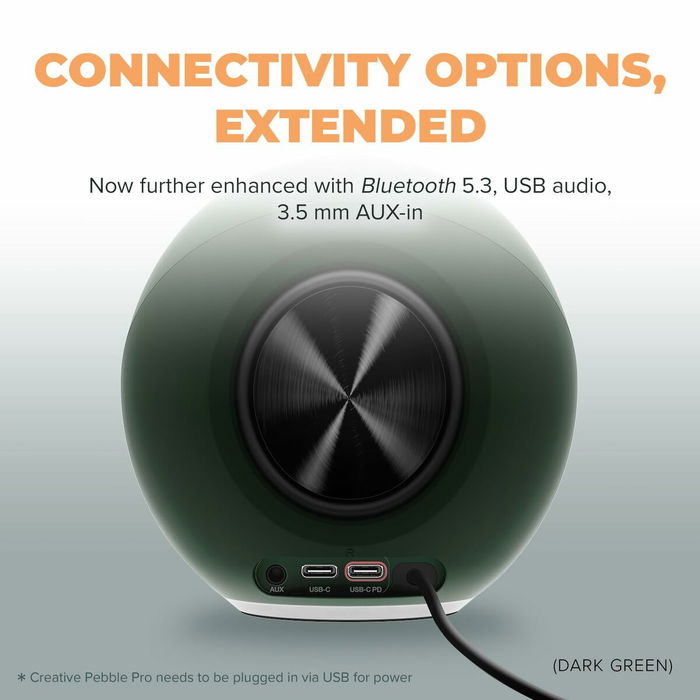 Haut-parleurs de PC Creative Technology Pebble Pro 2.0 Noir Haut-parleurs de PC Creative Technology Pebble Pro 2.0 Noir
