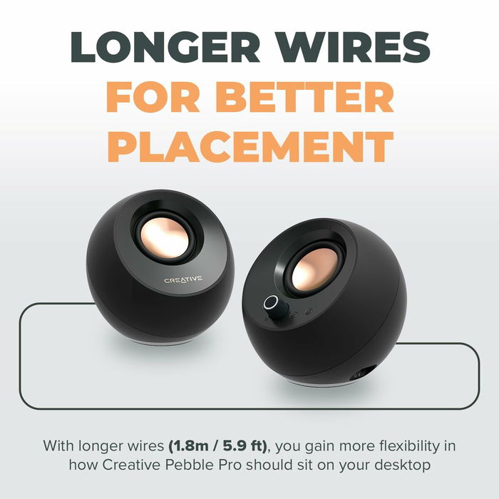 Haut-parleurs de PC Creative Technology Pebble Pro 2.0 Noir Haut-parleurs de PC Creative Technology Pebble Pro 2.0 Noir