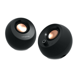 Creative - 51MF1710AA000 - Enceintes Pebble Pro - Noir - Double Pack - USB/Bluetooth - Connectivité double - Pour PC et Mac - Haut-parleurs