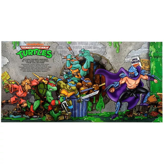 Les Tortues Ninja pack 6 figurines 1988 Remastered heo EU Exclusive