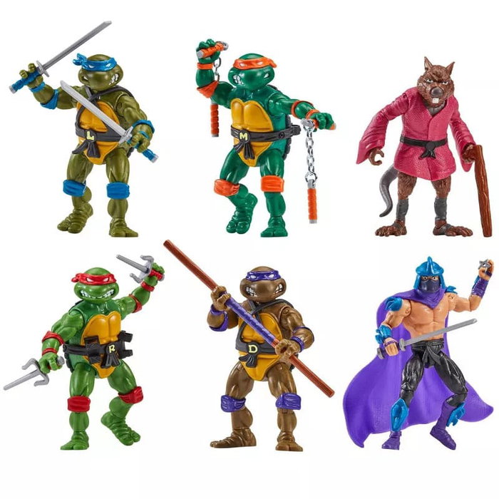 Les Tortues Ninja pack 6 figurines 1988 Remastered heo EU Exclusive