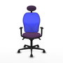 Piqueras y Crespo Chaise de Bureau Jorquera avec Appui-tête, Violet et Bleu