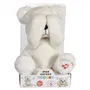 Gipsy Peluche Ourson Coucou Blanc 25 cm - Ours en Peluche Douce pour Bébé Garçon et Fille