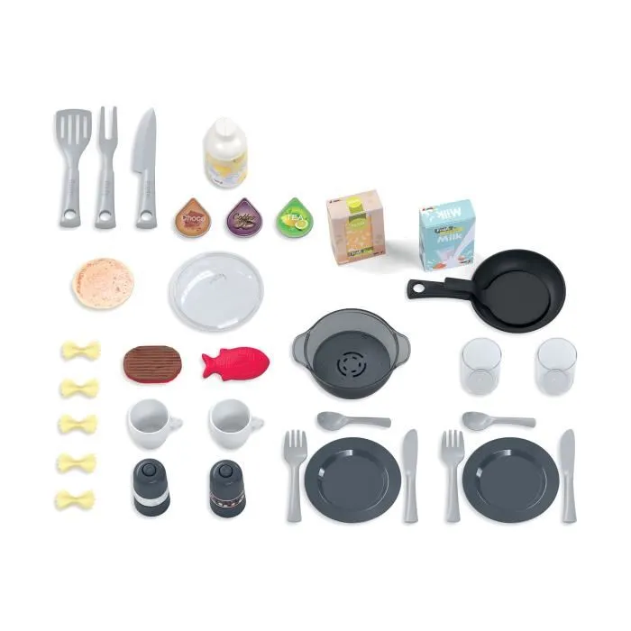 Smoby - Cuisine Studio XL Tefal Magic Bubble avec 34 accessoires, hotte, four, frigo, machine à espresso et soda, jouet pour enfants à partir de 3 ans