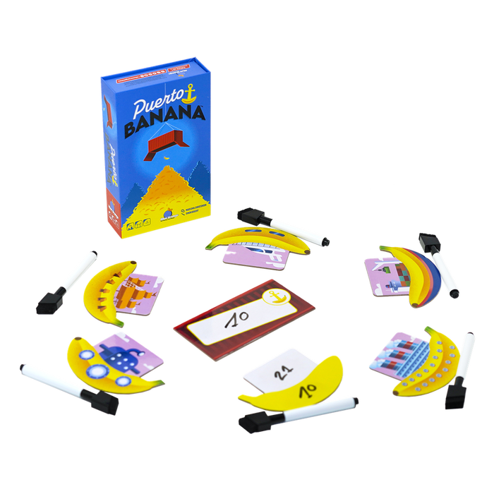 Blue Orange BO27501ML Jeu de société Puerto Banana – Jeu de plateau familial stratégique multilingue, 2 à 6 joueurs dès 10 ans Blue Orange BO27501ML Jeu de société Puerto Banana – Jeu de plateau familial stratégique multilingue, 2 à 6 joueurs dès 10 ans