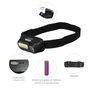 WOLFPACK LINEA PROFESIONAL Lampe Frontale LED Rechargeable 400/100 Lumens