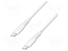 LOGILINK Câble USB 2.0 USB C de deux côtés 1,5m blanc