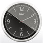 Mebus 19813 Horloge murale radio-commandée noir/argent