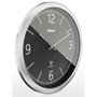 Mebus 19813 Horloge murale radio-commandée noir/argent