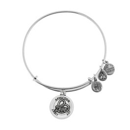 Alex And Ani Bracelet Amor Charm Gris 20cm