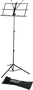 QUIKLOK Support Atril Léger avec Housse, Acier Noir, Hauteur Réglable 520-1310 mm, Pieds