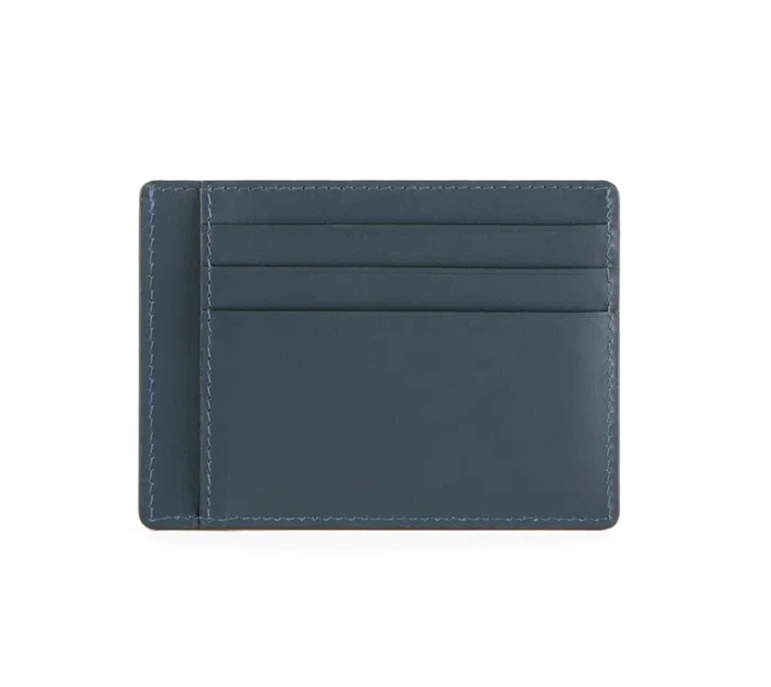 Piquadro Porte-cartes en cuir pour hommes avec protection RFID