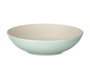 Vessia Assiette Creuse 20,5 cm Vert Céramique Motif Gravée (Set de 24)