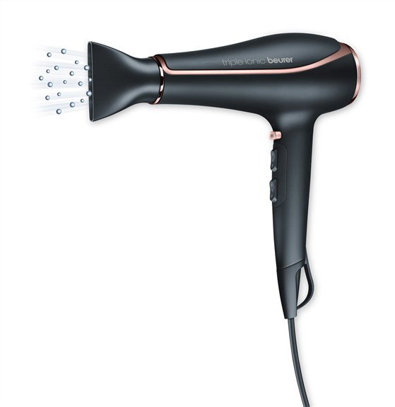 Beurer HC-80 Sèche-cheveux professionnel 2200 W avec fonction triple ionique pour cheveux brillants
