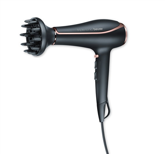 Beurer HC-80 Sèche-cheveux professionnel 2200 W avec fonction triple ionique pour cheveux brillants