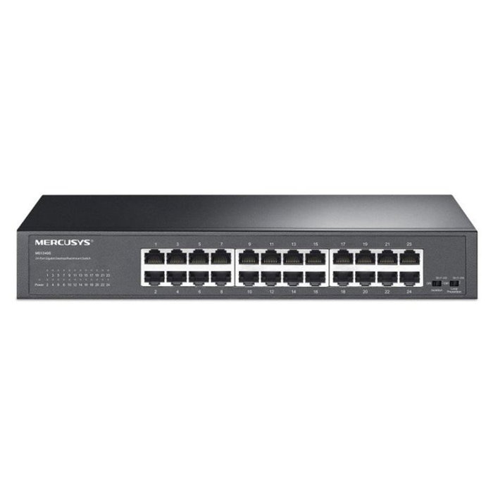 Mercusys MS124GS Switch Non Géré 24 Ports Gigabit RJ45 48 Gbps Métal Enrackable Plug and Play Mercusys MS124GS Switch Non Géré 24 Ports Gigabit RJ45 48 Gbps Métal Enrackable Plug and Play
