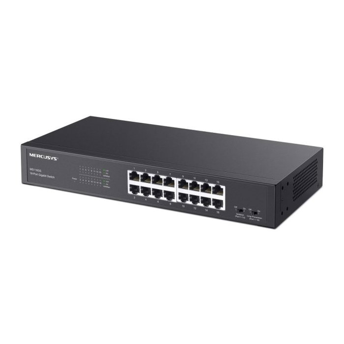 Mercusys MS124GS Switch Non Géré 24 Ports Gigabit RJ45 48 Gbps Métal Enrackable Plug and Play Mercusys MS124GS Switch Non Géré 24 Ports Gigabit RJ45 48 Gbps Métal Enrackable Plug and Play