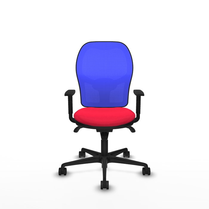 Piqueras y Crespo Chaise de Bureau Jorquera Rouge et Bleu