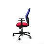 Piqueras y Crespo Chaise de Bureau Jorquera Rouge et Bleu
