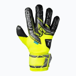 Gants de Gardien de But Reusch Attrakt Duo safe Jaune Adultes 5-6 Ans