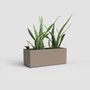 Artevasi Jardinière Rimini SWS 51 MA - Intérieur/Extérieur - Plastique Résistant aux UV - 51 x 20 x H20 cm - 17 L - Couleur Taupe