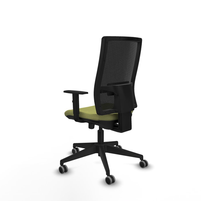 Piqueras y Crespo Chaise de bureau Horna, Vert olive et Noir