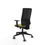Piqueras y Crespo Chaise de bureau Horna, Vert olive et Noir
