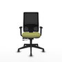 Piqueras y Crespo Chaise de bureau Horna, Vert olive et Noir