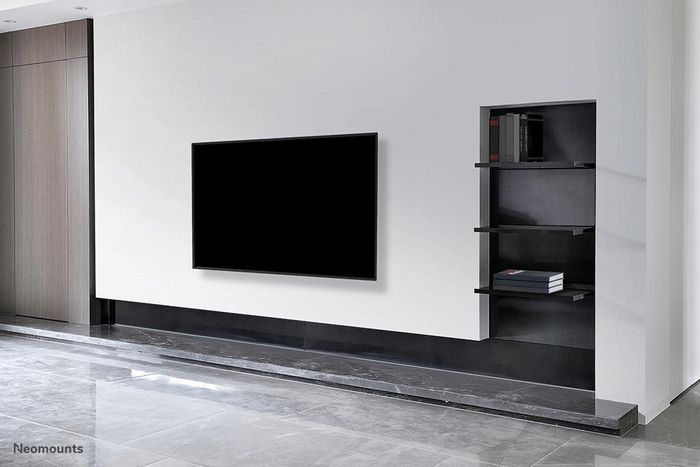 Neomounts WL30-550BL12 Support Mural Fixe pour Téléviseurs/Écrans 24 à 65 pouces (VESA 50x50-200x200mm), Charge Max 40 kg - Noir