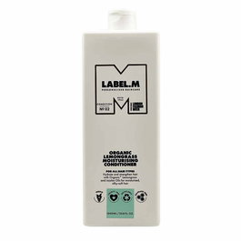 Label.M Après-Shampooing Hydratant à la Citronnelle Bio pour Cheveux - 1000 ml