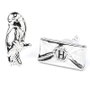 THE CARAT SHOP - Pendientes Boucles d'oreilles Hedwig et Lettre Harry Potter - Chapés en argent