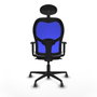 Piqueras y Crespo 1D036G1 Chaise de Bureau avec Appui-tête Gris clair