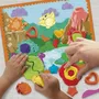 Play-Doh Set Starters Dino des formes et couleurs - Pâte à modeler sensorielle et tactile pour enfants de 2 ans et plus avec 11 accessoires - Loisirs créatifs